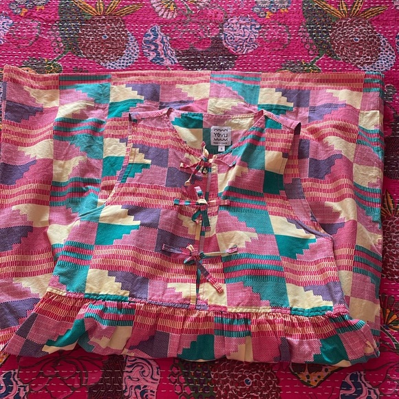 *EUC* Yevu Tie Top Midi Dress - Picture 3 of 6